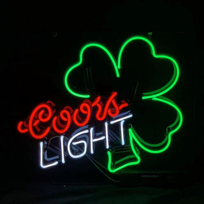 Coors Light Clover Neon Signs Light - ME451-  DRIVEN - 2