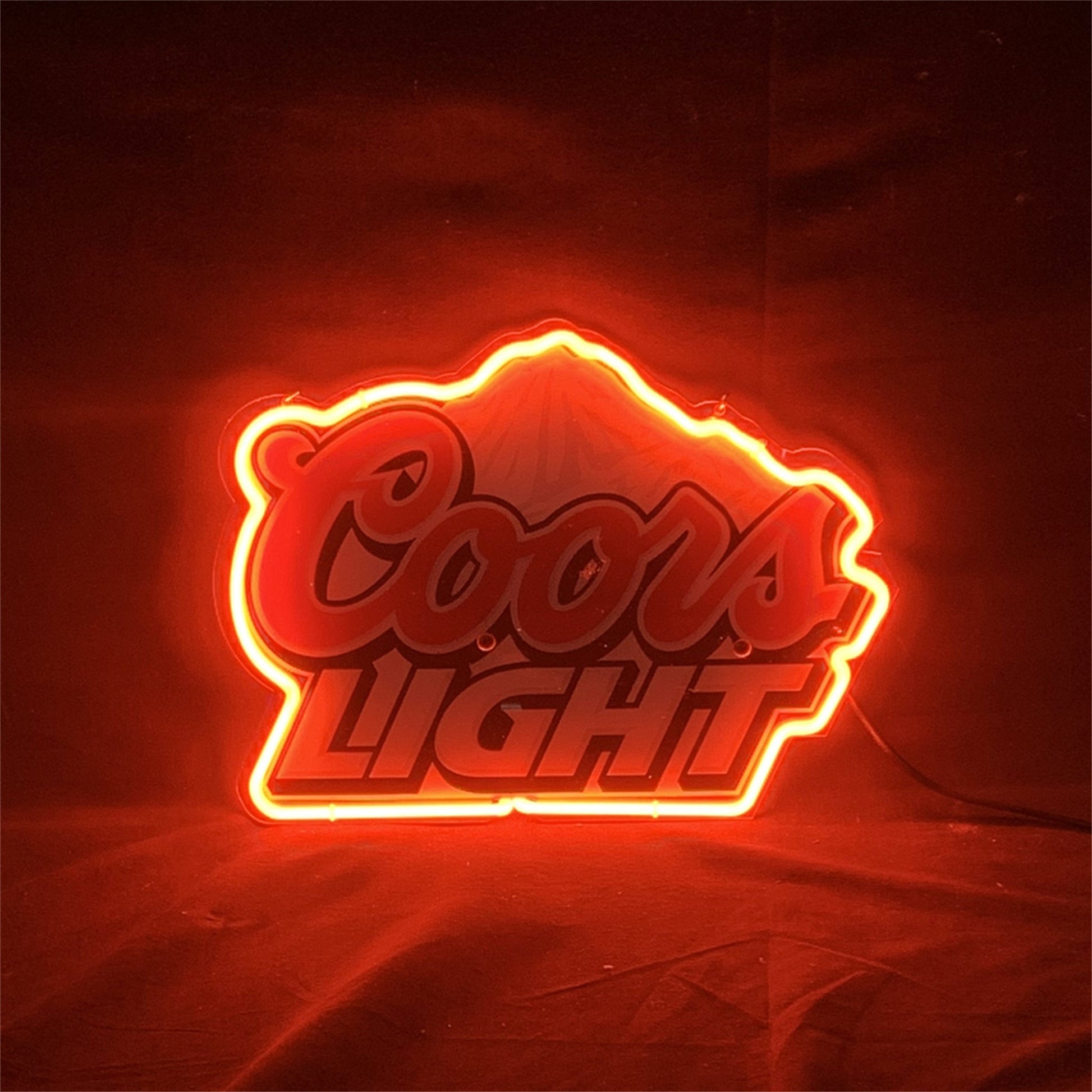 Coors Light Neon Sign Outline with UV-printed - TN236-  DRIVEN - 1