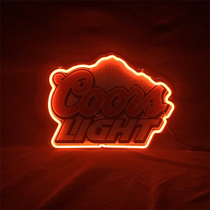 Coors Light Neon Sign Outline with UV-printed - TN236-  DRIVEN - 2