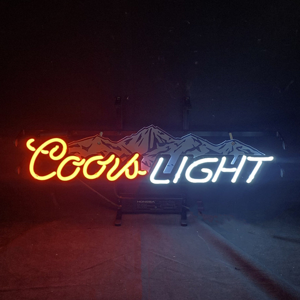 Coors Light with Snow Mountain Neon Signs - ME955-  DRIVEN - 2