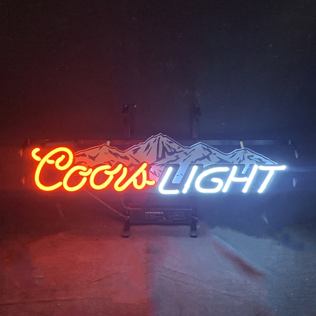 Coors Light with Snow Mountain Neon Signs - ME955-  DRIVEN - 1