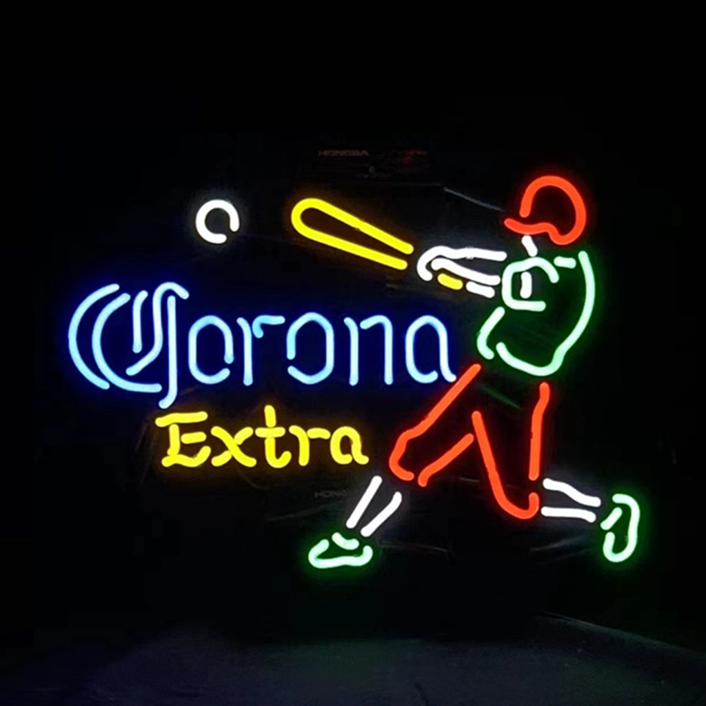 Corona Extra Baseball Player Neon Signs Light - ME446-17寸-ME446-24寸-  DRIVEN - 2