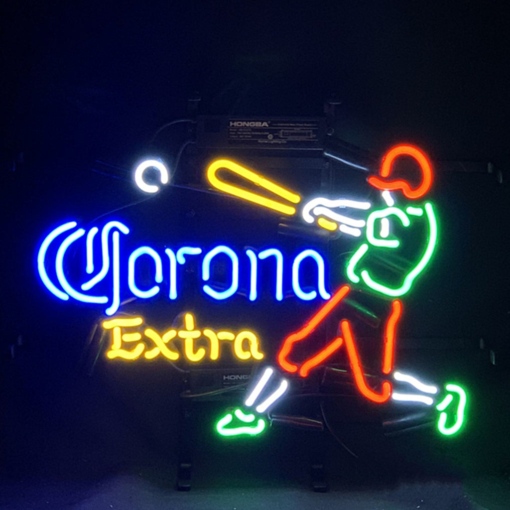 Corona Extra Baseball Player Neon Signs Light - ME446-17寸-ME446-24寸-  DRIVEN - 1
