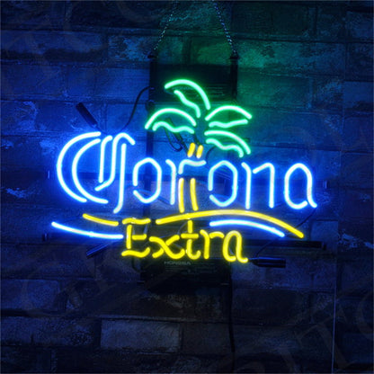 Corona Extra Beer Palm Tree Neon Signs - ME705-  DRIVEN - 1