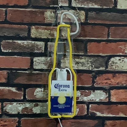 Corona Extra Bottle with Lime Neon Signs - TNXC073-  DRIVEN - 4