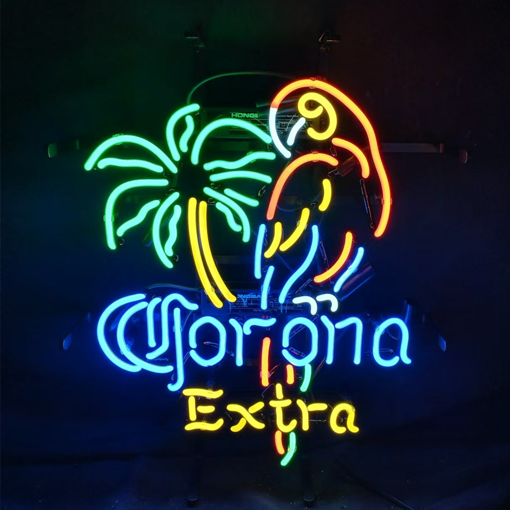 Palm Tree Parrot Corona Extra Neon Light Sign - ME084-17寸-ME084-24寸-  DRIVEN - 2