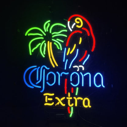 Palm Tree Parrot Corona Extra Neon Light Sign - ME084-17寸-ME084-24寸-  DRIVEN - 3