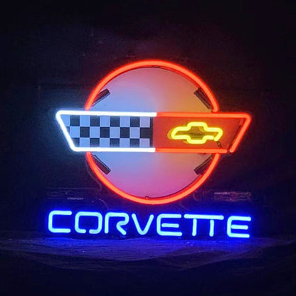 Corvette Car Classic Black White Neon Signs - CN049-  DRIVEN - 1