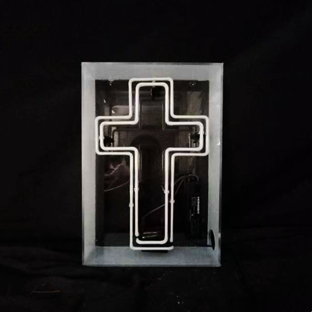 Cross Acrylic Box Neon Signs - TN188(box)-  DRIVEN - 3