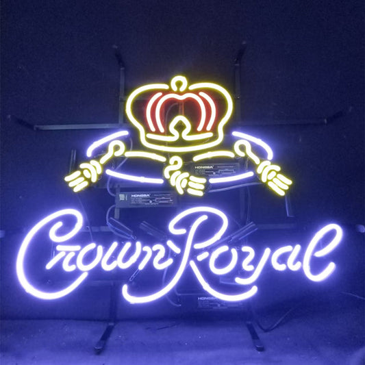 Purple Crown Royal Whiskey Neon Light Sign - MEXC049D-  DRIVEN - 1