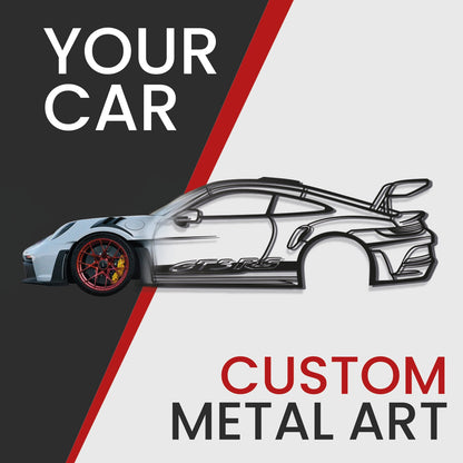 Your Personalized Car Metal Wall Art - MT1113 - MT1113B49SV-MT1113B49TV-MT1113B69SV-MT1113B69FV-MT1113B69RV-  DRIVEN - 1