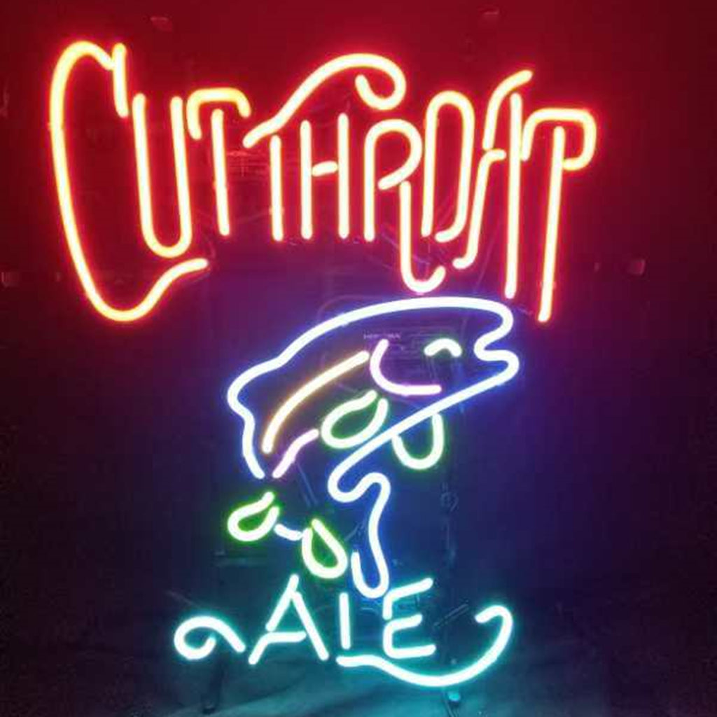 Cutthroat Ale Fish Neon Light Sign - ME254-  DRIVEN - 1