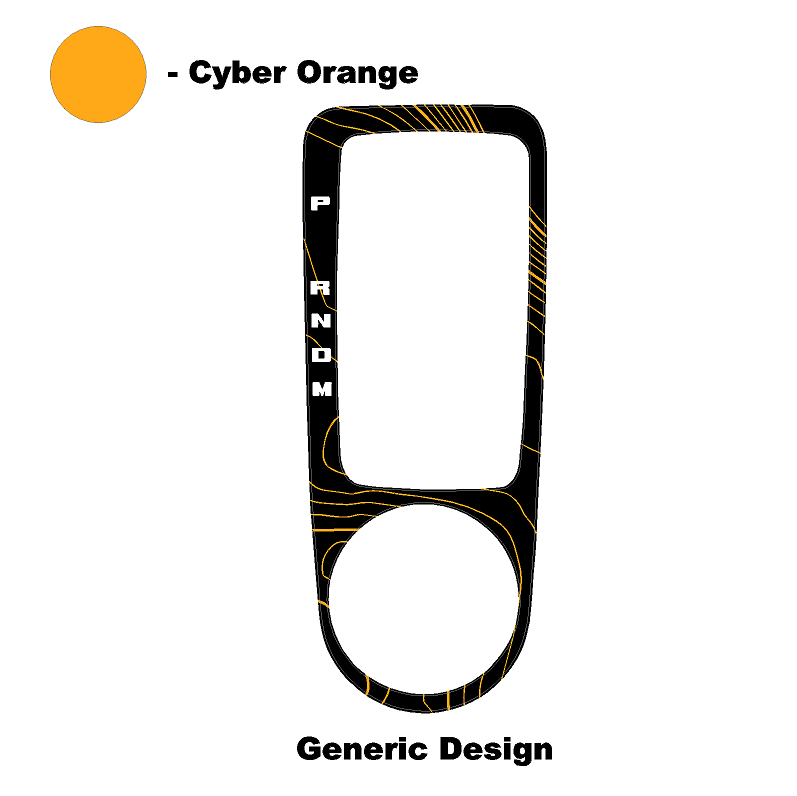 Topo Automatic Shifter Overlay (Printed Series) - 2021+ Bronco Automatic - 21BRNATTRIM-TPAMBL-21BRNATTRIM-TPA51L-21BRNATTRIM-TPAZL-21BRNATTRIM-TPCGL-21BRNATTRIM-TPCBNL-  DRIVEN - 14