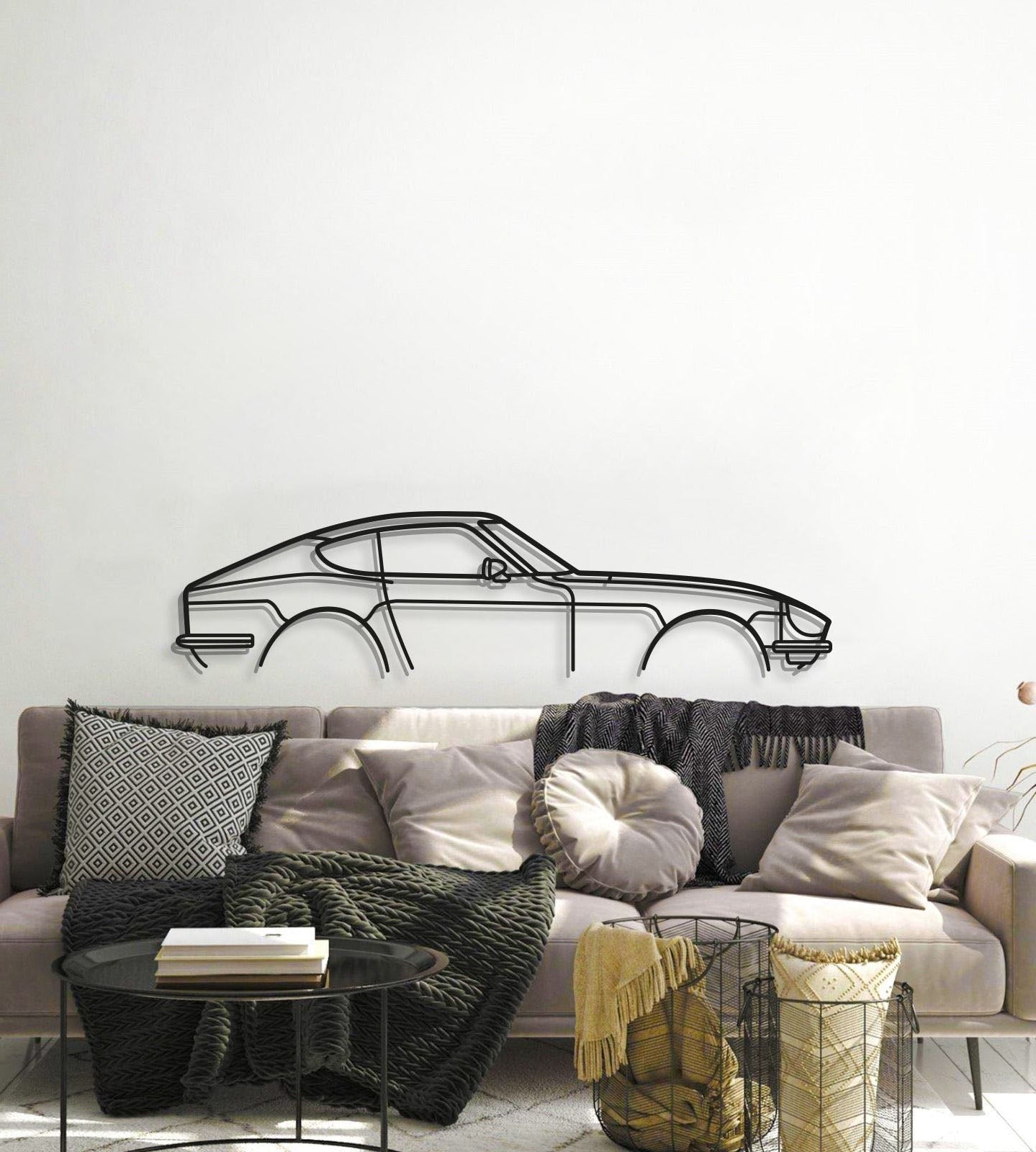 240Z 280Z Classic Metal Car Wall Art - MT0830 - MT0830B49L-MT0830B69L-MT0830B80L-MT0830B99L-MT0830B120L-  DRIVEN - 6