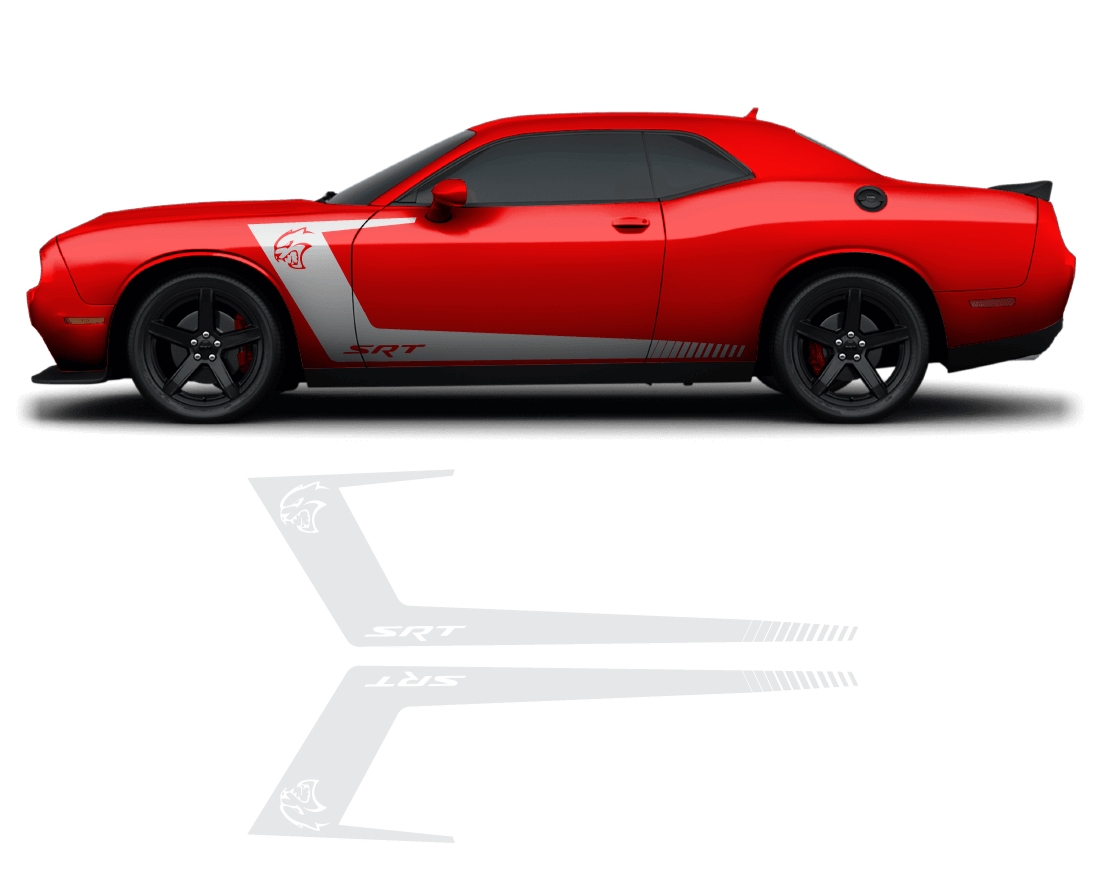 Dodge Challenger Side Graphics - sku-50951655161988-sku-50951655194756-sku-50951655227524-sku-50951655260292-sku-50951655293060-  DRIVEN - 4