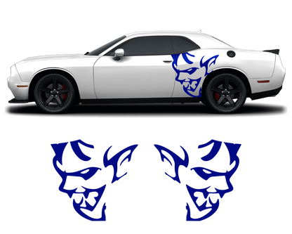 Dodge Challenger Demon Side Graphics – Premium OEM Style (2011–2022) – 2-Piece Vinyl Kit - sku-50951506591876-sku-50951506624644-sku-50951506657412-sku-50951506690180-sku-50951506722948-  DRIVEN - 2