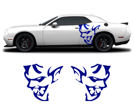 Dodge Challenger Demon Side Graphics – Premium OEM Style (2011–2022) – 2-Piece Vinyl Kit - sku-50951506591876-sku-50951506624644-sku-50951506657412-sku-50951506690180-sku-50951506722948-  DRIVEN - 2