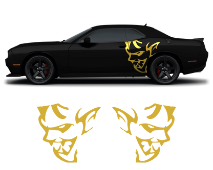 Dodge Challenger Demon Side Graphics – Premium OEM Style (2011–2022) – 2-Piece Vinyl Kit - sku-50951506591876-sku-50951506624644-sku-50951506657412-sku-50951506690180-sku-50951506722948-  DRIVEN - 3
