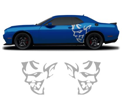 Dodge Challenger Demon Side Graphics – Premium OEM Style (2011–2022) – 2-Piece Vinyl Kit - sku-50951506591876-sku-50951506624644-sku-50951506657412-sku-50951506690180-sku-50951506722948-  DRIVEN - 4