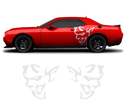 Dodge Challenger Demon Side Graphics – Premium OEM Style (2011–2022) – 2-Piece Vinyl Kit - sku-50951506591876-sku-50951506624644-sku-50951506657412-sku-50951506690180-sku-50951506722948-  DRIVEN - 5