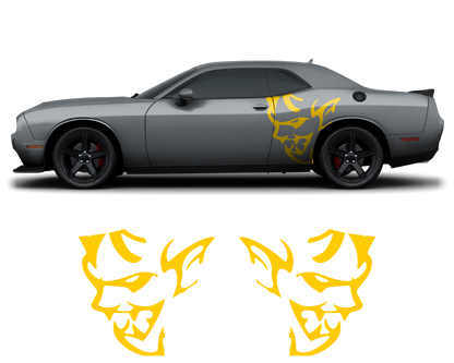 Dodge Challenger Demon Side Graphics – Premium OEM Style (2011–2022) – 2-Piece Vinyl Kit - sku-50951506591876-sku-50951506624644-sku-50951506657412-sku-50951506690180-sku-50951506722948-  DRIVEN - 6
