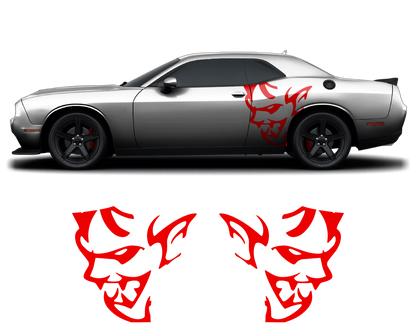Dodge Challenger Demon Side Graphics – Premium OEM Style (2011–2022) – 2-Piece Vinyl Kit - sku-50951506591876-sku-50951506624644-sku-50951506657412-sku-50951506690180-sku-50951506722948-  DRIVEN - 7