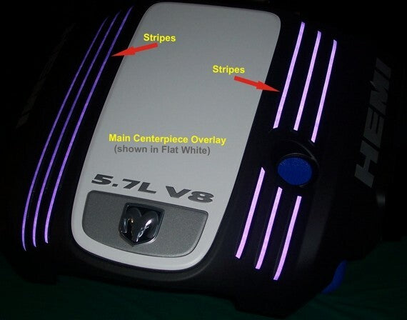 Engine Cover STRIPE Decals - 300C 5.7L - 300C:EC-Stripes-01-300C:EC-Stripes-02-300C:EC-Stripes-03-300C:EC-Stripes-04-300C:EC-Stripes-05-  DRIVEN - 3