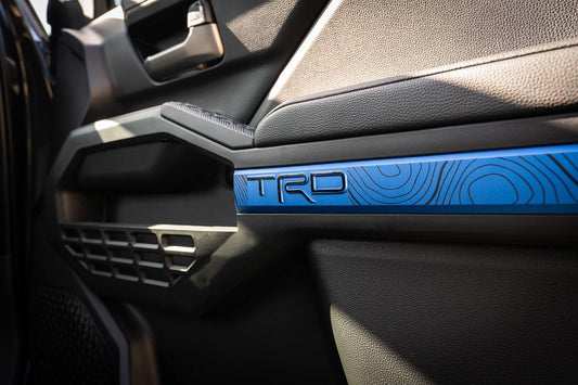 "TRD" Door Line Overlays - 2024+ Tacoma - 24TACODRTRDDR-GB-24TACODRTRDDR-MB-24TACODRTRDDR-RD-24TACODRTRDDR-WH-24TACODRTRDDR-BL-  DRIVEN - 2