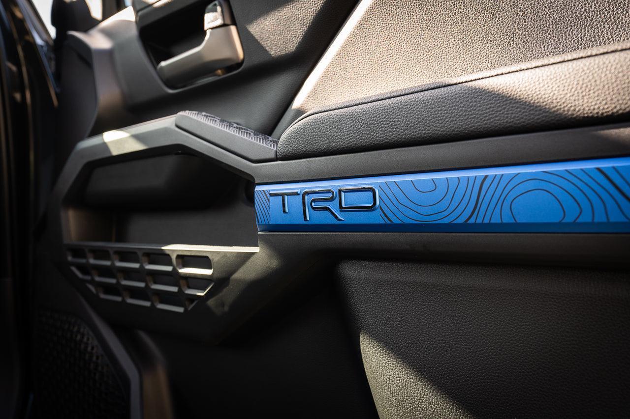 "TRD" Door Topographic Map Overlays - 2024+ Tacoma - 24TACODRTOPO-TRD-  DRIVEN - 5
