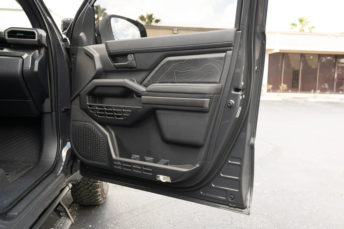 Topographic Front Door Armrest Panel Protection - 2024+ Tacoma / 2025+ 4Runner - 254RUNNER-SB-TP.WH-254RUNNER-SB-TP.JA-254RUNNER-SB-TP.HB-254RUNNER-SB-TP.VB-254RUNNER-SB-TP.AG-  DRIVEN - 6