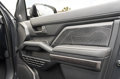 Topographic Front Door Armrest Panel Protection - 2024+ Tacoma / 2025+ 4Runner - 254RUNNER-SB-TP.WH-254RUNNER-SB-TP.JA-254RUNNER-SB-TP.HB-254RUNNER-SB-TP.VB-254RUNNER-SB-TP.AG-  DRIVEN - 1
