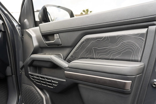 Topographic Front Door Armrest Panel Protection - 2024+ Tacoma / 2025+ 4Runner - 254RUNNER-SB-TP.WH-254RUNNER-SB-TP.JA-254RUNNER-SB-TP.HB-254RUNNER-SB-TP.VB-254RUNNER-SB-TP.AG-  DRIVEN - 1
