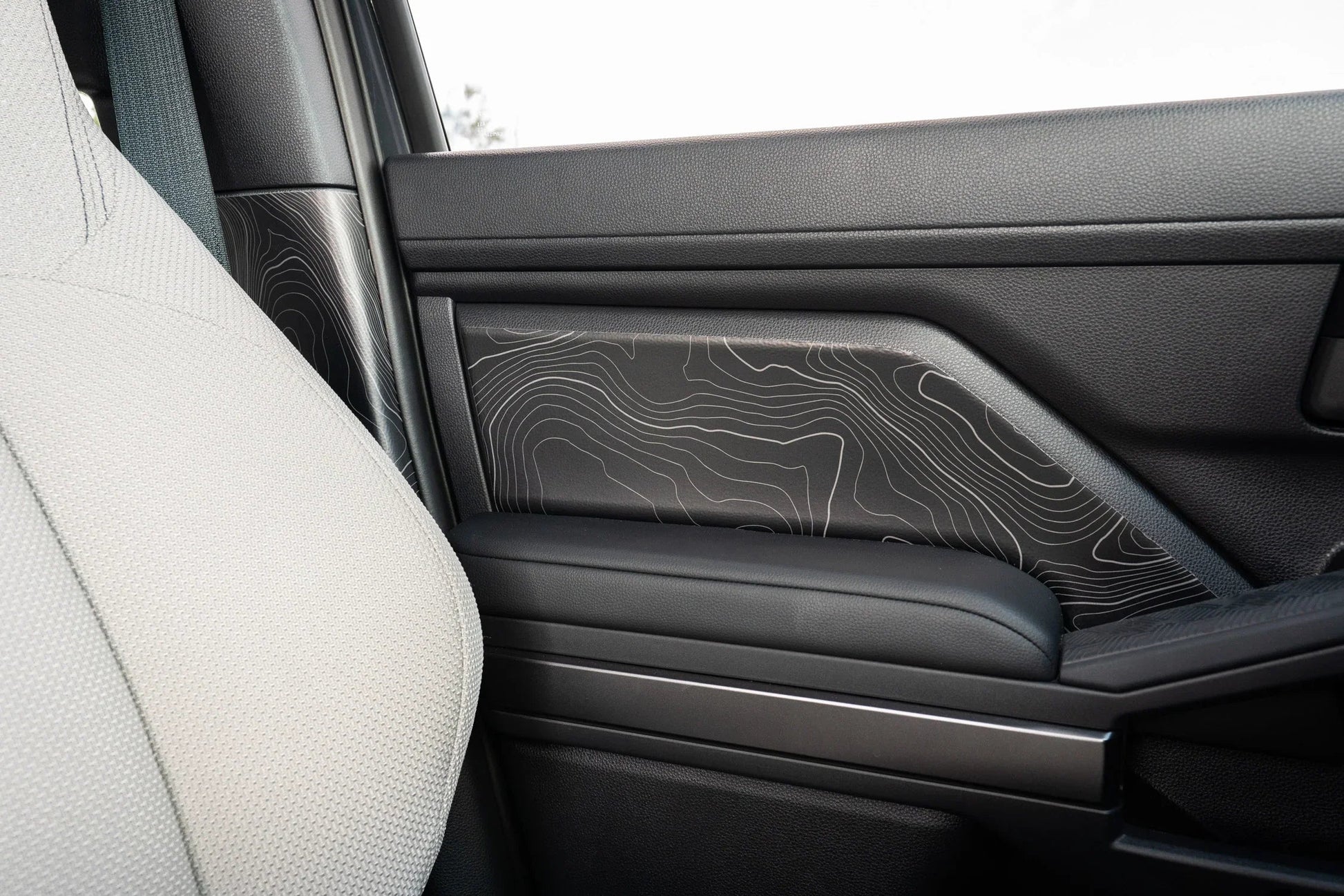 Topographic Front Door Armrest Panel Protection - 2024+ Tacoma / 2025+ 4Runner - 254RUNNER-SB-TP.WH-254RUNNER-SB-TP.JA-254RUNNER-SB-TP.HB-254RUNNER-SB-TP.VB-254RUNNER-SB-TP.AG-  DRIVEN - 5