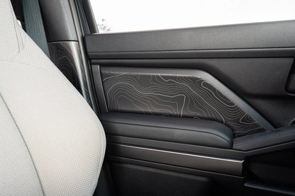 Topographic Front Door Armrest Panel Protection - 2024+ Tacoma / 2025+ 4Runner - 254RUNNER-SB-TP.WH-254RUNNER-SB-TP.JA-254RUNNER-SB-TP.HB-254RUNNER-SB-TP.VB-254RUNNER-SB-TP.AG-  DRIVEN - 5