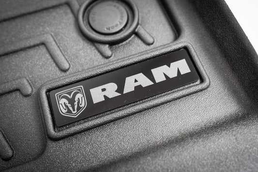 Acrylic RAM Emblem Inserts for Weathertech Floor Mats (Single) - WTINSERTRAM-  DRIVEN - 1