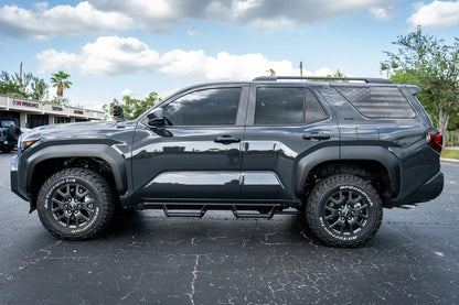 Topographic Rear Vent Window Overlay (Perforated) - 2025+ 4Runner - 25RUNWINPERF-RV-CG-25RUNWINPERF-RV-WH-25RUNWINPERF-RV-AG-25RUNWINPERF-RV-COOL-25RUNWINPERF-RV-DS-  DRIVEN - 4