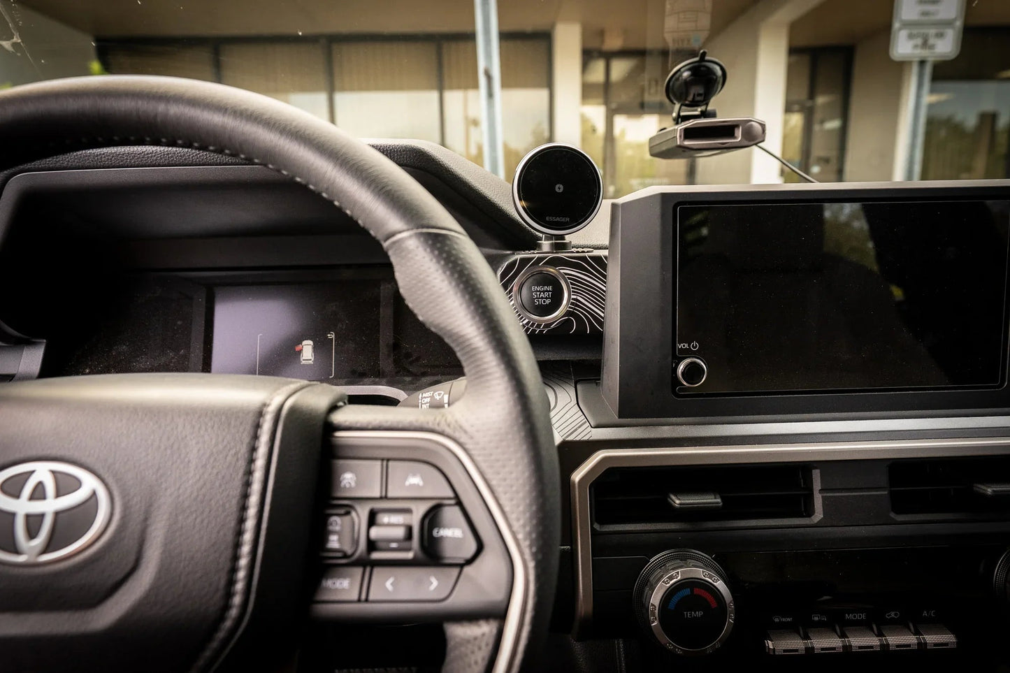 Topographic 8" Screen Push to Start Trim - 2024+ Tacoma / 2025+ 4Runner - 254RUNNER-PTS8-TP.WH-254RUNNER-PTS8-TP.JA-254RUNNER-PTS8-TP.HB-254RUNNER-PTS8-TP.VB-254RUNNER-PTS8-TP.AG-  DRIVEN - 2