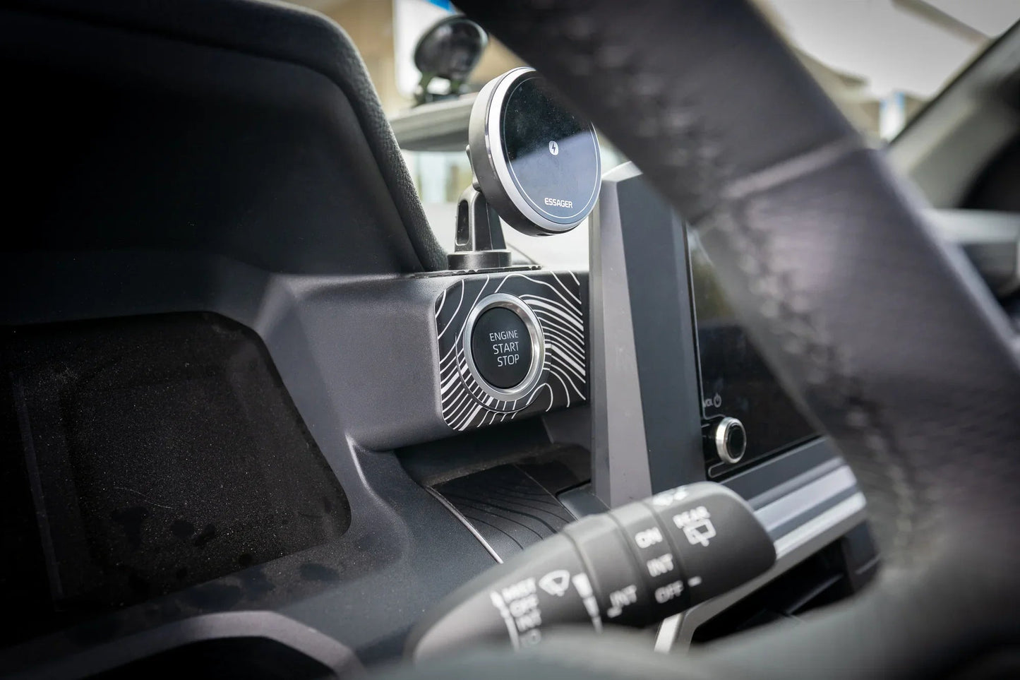 Topographic 8" Screen Push to Start Trim - 2024+ Tacoma / 2025+ 4Runner - 254RUNNER-PTS8-TP.WH-254RUNNER-PTS8-TP.JA-254RUNNER-PTS8-TP.HB-254RUNNER-PTS8-TP.VB-254RUNNER-PTS8-TP.AG-  DRIVEN - 4