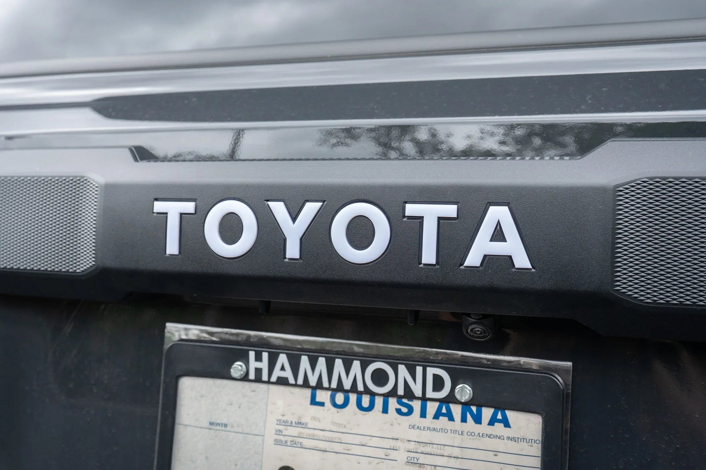 TOYOTA Rear Hatch Liftgate Acrylic Emblem Inlays - 2025+ 4Runner - 254RUNNER-RT-AC-WH-254RUNNER-RT-AC-GB-254RUNNER-RT-AC-MB-254RUNNER-RT-AC-OR-254RUNNER-RT-AC-RD-  DRIVEN - 2