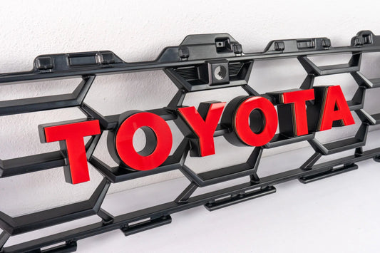 TOYOTA Front Grille Acrylic Emblem Overlays - 2025+ 4Runner TRD Pro / Trailhunter - 254RUNNER-FTPTH-AC-WH-254RUNNER-FTPTH-AC-GB-254RUNNER-FTPTH-AC-MB-254RUNNER-FTPTH-AC-OR-254RUNNER-FTPTH-AC-RD-  DRIVEN - 2