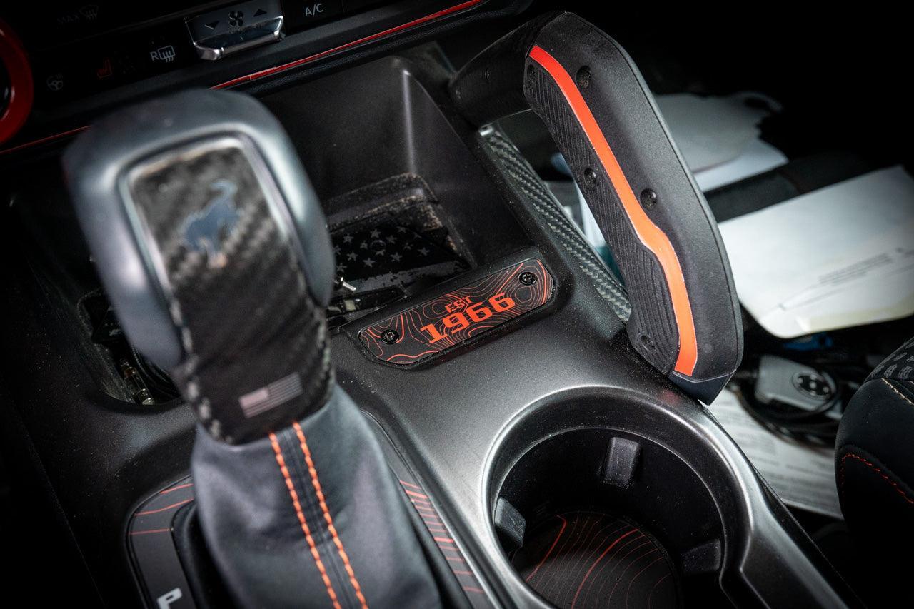 1966 Topographic Shifter Plate (Printed Series + Acrylic) - 2021+ Bronco - 21BRNAUTOSHIFT-TPAMBL-21BRNAUTOSHIFT-TPA51L-21BRNAUTOSHIFT-TPAZL-21BRNAUTOSHIFT-TPCGL-21BRNAUTOSHIFT-TPCBNL-  DRIVEN - 1