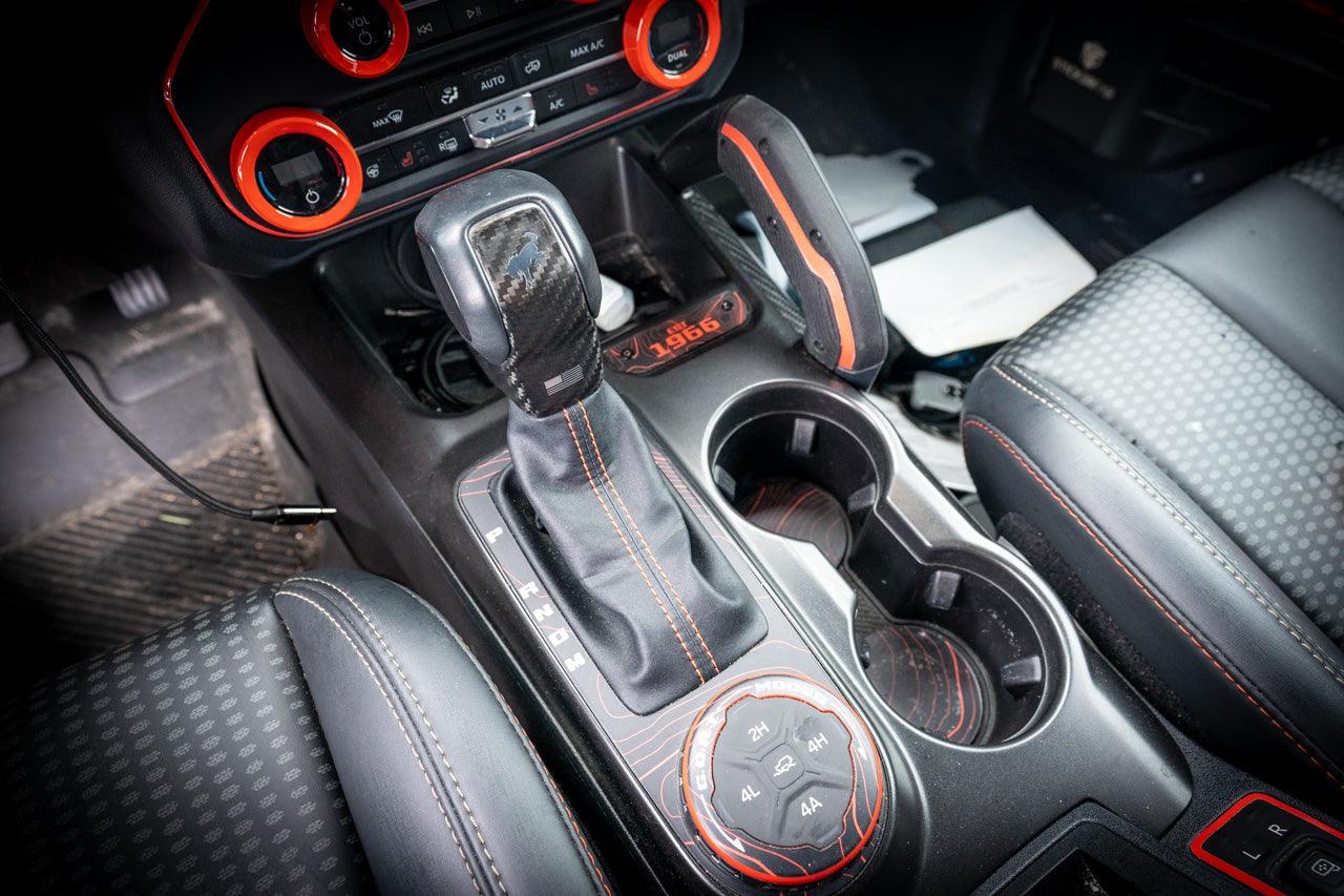 1966 Topographic Shifter Plate (Printed Series + Acrylic) - 2021+ Bronco - 21BRNAUTOSHIFT-TPAMBL-21BRNAUTOSHIFT-TPA51L-21BRNAUTOSHIFT-TPAZL-21BRNAUTOSHIFT-TPCGL-21BRNAUTOSHIFT-TPCBNL-  DRIVEN - 4