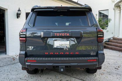 TOYOTA Emergency Reflective Rear Hatch Liftgate Emblem Overlays - 2025+ 4Runner - 24LC250-RTE-TOYOTA-WH-24LC250-RTE-TOYOTA-MB-24LC250-RTE-TOYOTA-BL-24LC250-RTE-TOYOTA-OR-24LC250-RTE-TOYOTA-PI-  DRIVEN - 4