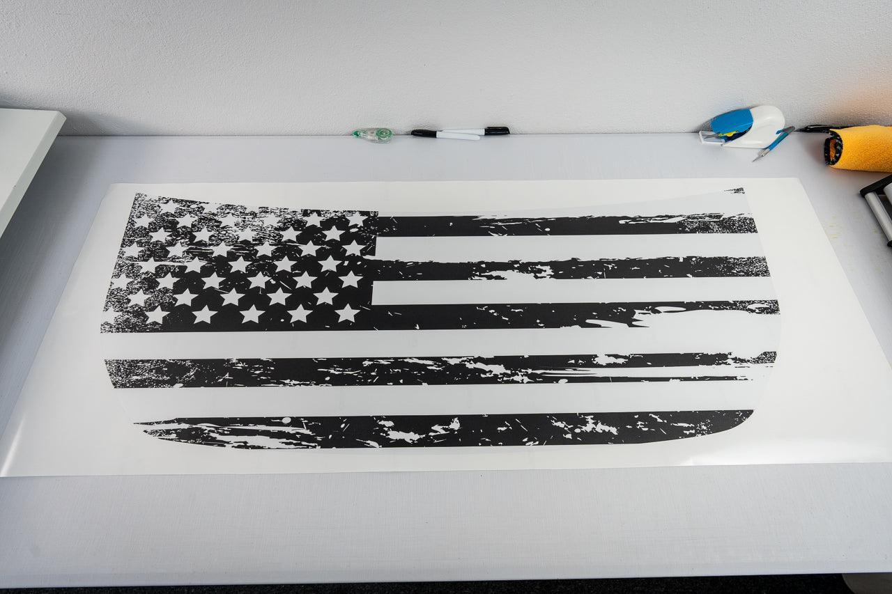 Stealth Clear American Flag Hood Overlay - 2021+ Bronco - 21BRONCOAMFHD-21BRONCOAMFHDB-21BRONCOAMFHDS-21BRONCOAMFHD-X2-21BRONCOAMFHDB-X2-  DRIVEN - 6