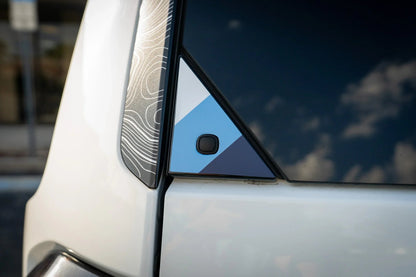 Heritage Rear Glass Button Trim Overlay - 2024+ Land Cruiser / GX 550 - LC250TRI-TBO-LC250TRI-TBB-  DRIVEN - 5