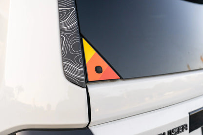 Heritage Rear Glass Button Trim Overlay - 2024+ Land Cruiser / GX 550 - LC250TRI-TBO-LC250TRI-TBB-  DRIVEN - 4