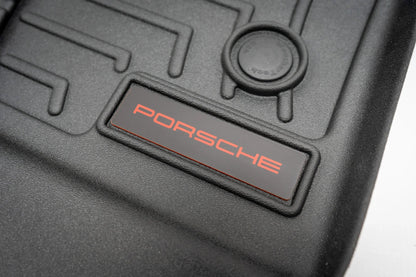 Porsche Logo Emblem for Weathertech All Weather Floor Mats (Single) - Porsche 911 Cayman Cayenne Boxter Macan Taycan - WTLOGOPORSCHE-RD-WTLOGOPORSCHE-SI-WTLOGOPORSCHE-CF-WTLOGOPORSCHE-BK-  DRIVEN - 3