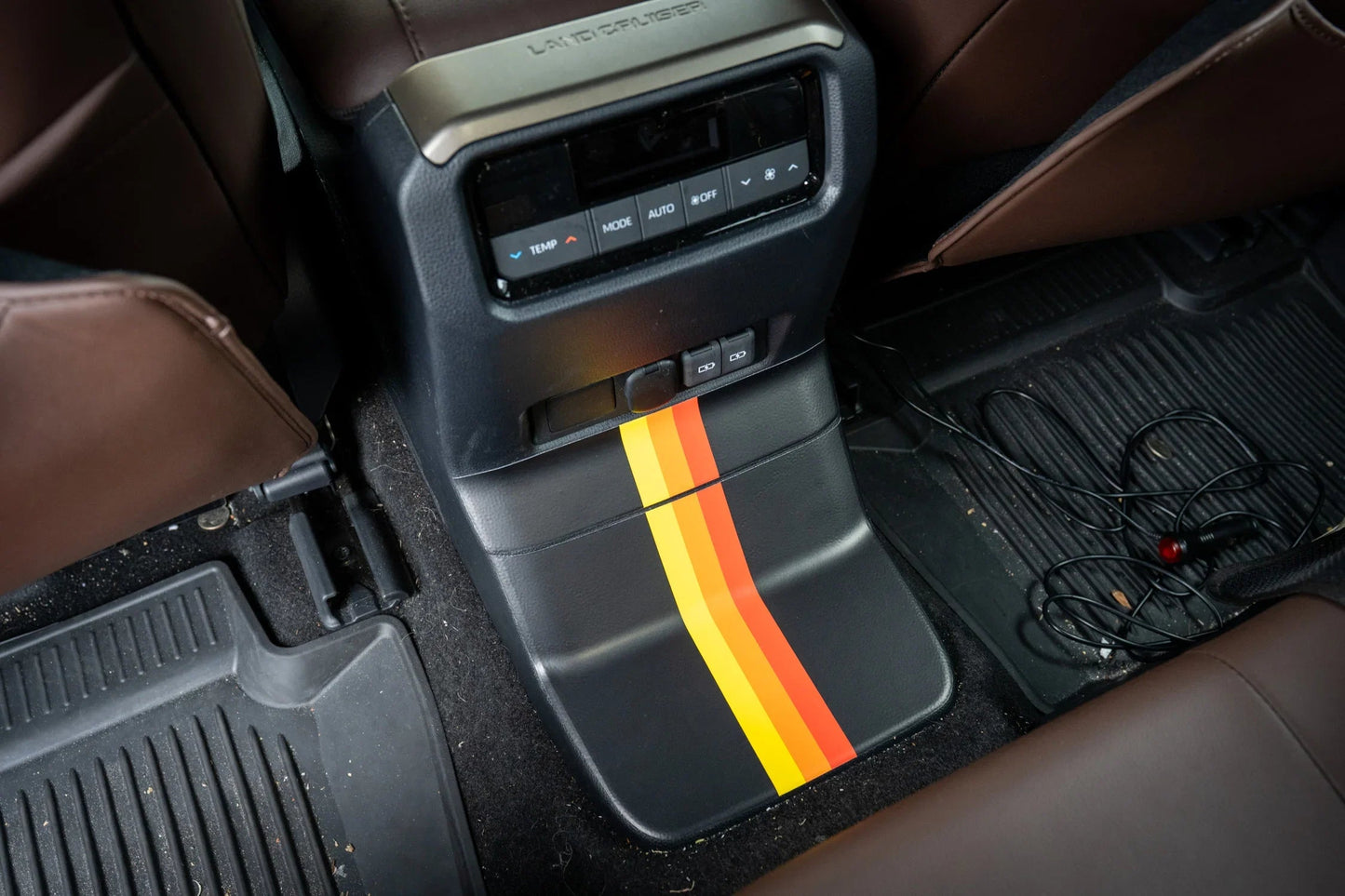 Heritage Rear Center Console Panel Protection - 2024+ Land Cruiser - 24LC250-RC.TRIO-24LC250-RC.TRISURF-  DRIVEN - 2