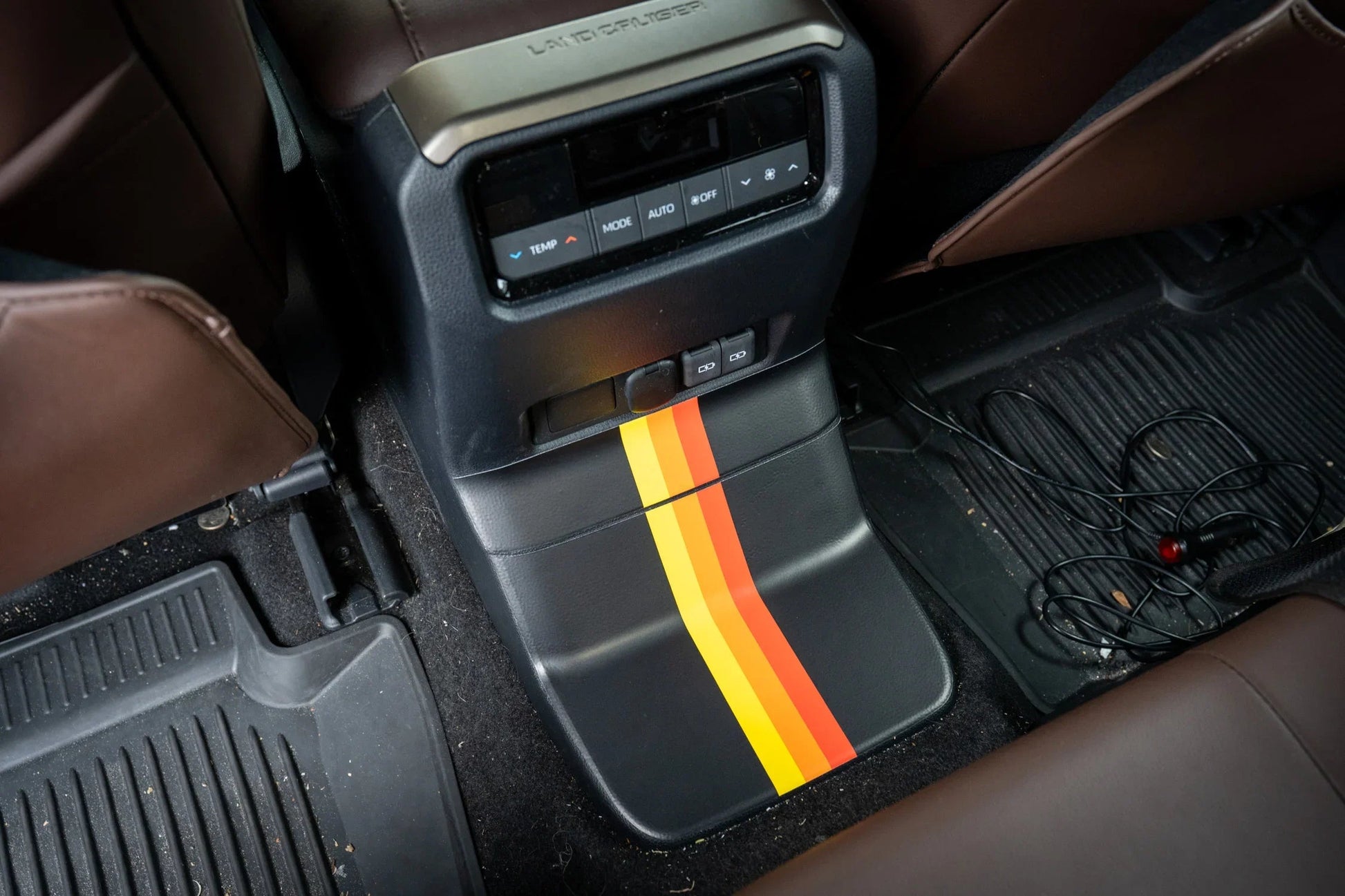 Heritage Rear Center Console Panel Protection - 2024+ Land Cruiser - 24LC250-RC.TRIO-24LC250-RC.TRISURF-  DRIVEN - 2