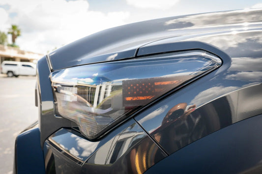 Distressed American Flag Front Sidemarker Overlays - 2024+ Tacoma / 2025+ 4Runner - 24TACONCOSMFRDS-DAFH-  DRIVEN - 2